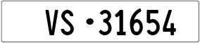 Trailer License Plate